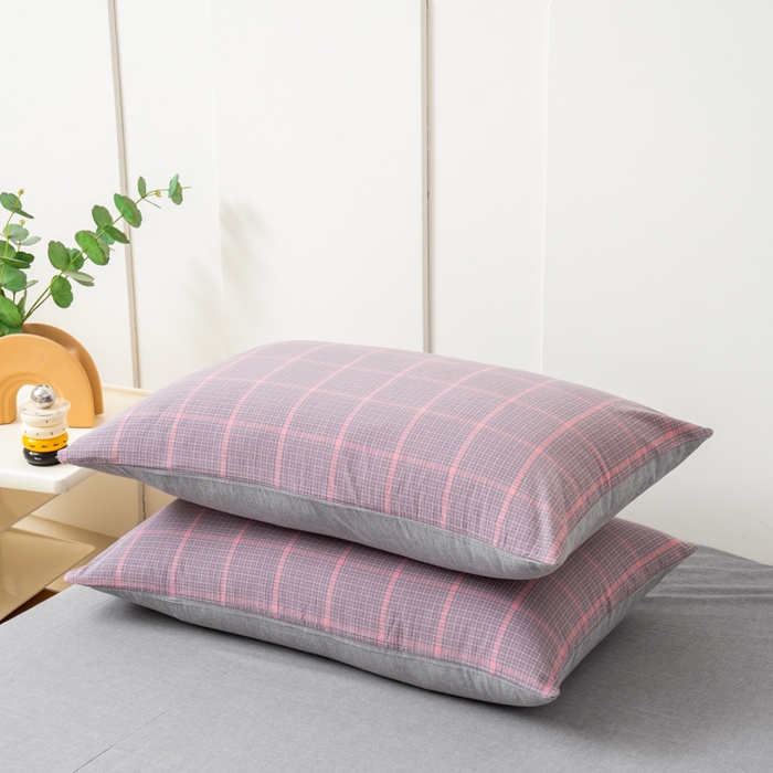 91家纺网 家纺一手货源 找家纺 （总）美梦莱 2024新款A类全棉色织水洗棉单品系列-单枕套