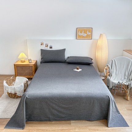 91家纺网 家纺一手货源 找家纺 （总）美梦莱 2023新款A类全棉色织水洗棉系列单品床单（支持一件代发）