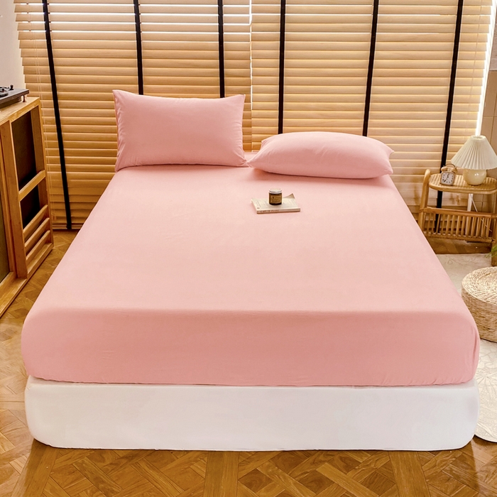 91家纺网 家纺一手货源 找家纺 （总）美梦莱 2024新款A类全棉色织水洗棉床笠 单品系列（支持一件代发）