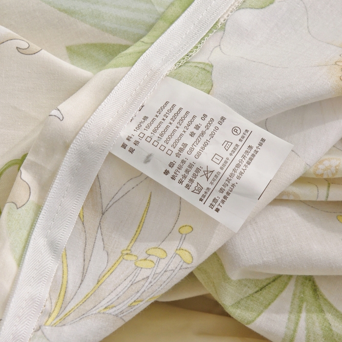 91家纺网 家纺一手货源 找家纺 12868 全棉单被套纯棉被套被罩 梨花族