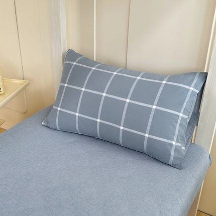 91家纺网 家纺一手货源 找家纺 （总）美梦莱 2024新款A类全棉无印风水洗棉宿舍单枕套