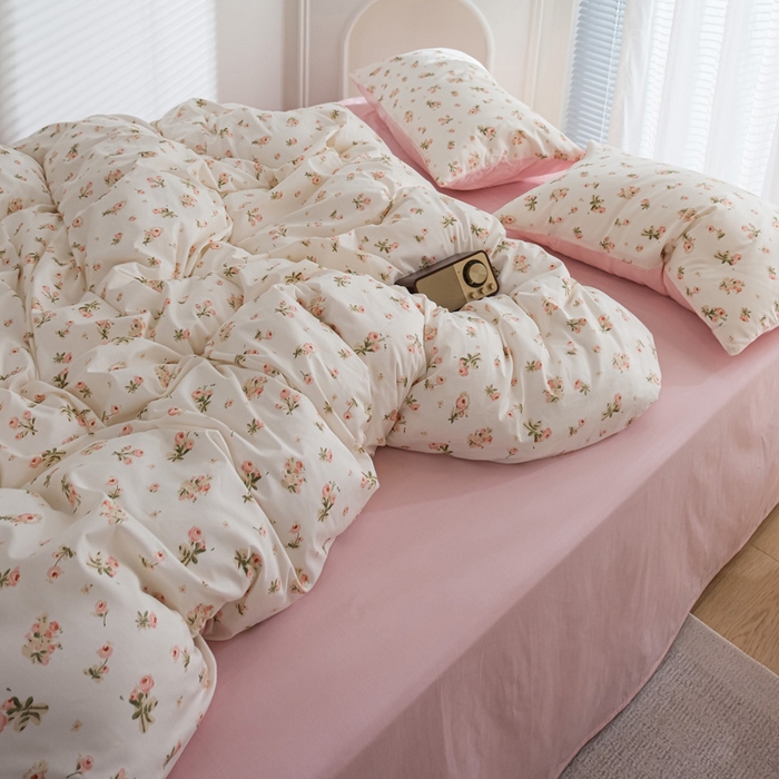 91家纺网 家纺一手货源 找家纺 （总）布可家纺 2025新款水洗棉印花四件套