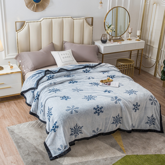 91家纺网 家纺一手货源 找家纺 （总）美梦莱 2022新款法莱绒羊羔绒剪花复合毛毯毯子盖毯（支持一件代发）