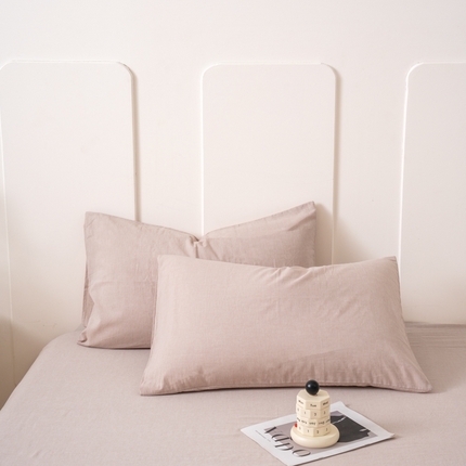 91家纺网 家纺一手货源 找家纺 （总）美梦莱 2024新款高支全棉色织水洗棉枕套（支持一件代发）