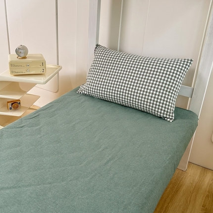 91家纺网 家纺一手货源 找家纺 （总）美梦莱 2023新款A类全棉水洗绵学生宿舍三件套四件套单品-单枕套（支持一件代发）