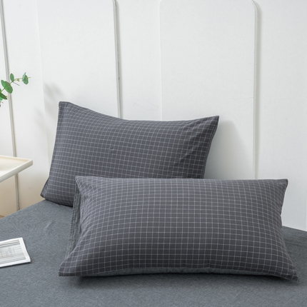 91家纺网 家纺一手货源 找家纺 （总）美梦莱 2024新款A类全棉色织水洗棉单品系列-单枕套