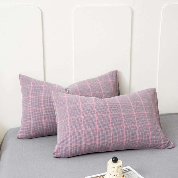 91家纺网 家纺一手货源 找家纺 （总）美梦莱 2024新款A类全棉色织水洗棉单品系列-单枕套