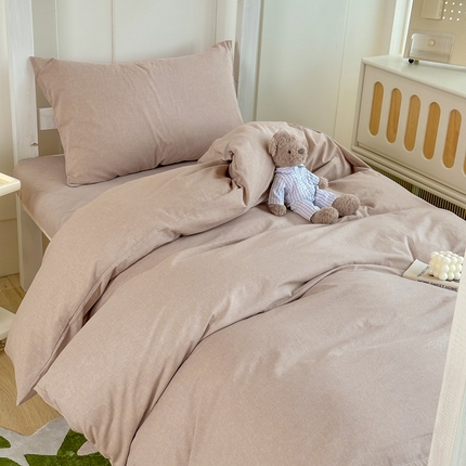 91家纺网 家纺一手货源 找家纺 （总）美梦莱 2024新款A类全棉无印风水洗棉宿舍单被套