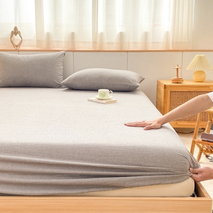 91家纺网 家纺一手货源 找家纺 （总）美梦莱 2023新款A类全棉色织水洗棉系列单品床笠（支持一件代发）