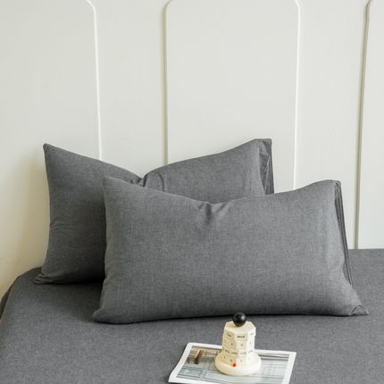 91家纺网 家纺一手货源 找家纺 （总）美梦莱 2024新款高支全棉色织水洗棉枕套（支持一件代发）