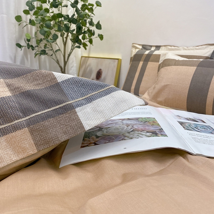 91家纺网 家纺一手货源 找家纺 橙艺家居 2024新款铂金柔棉全棉印花四件套 池奈