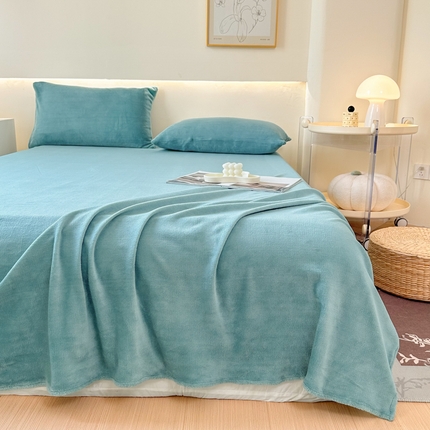 91家纺网 家纺一手货源 找家纺 （总）美梦莱 2024新款保暖高克重牛奶绒床品单品系列-单床单（支持一件代发）