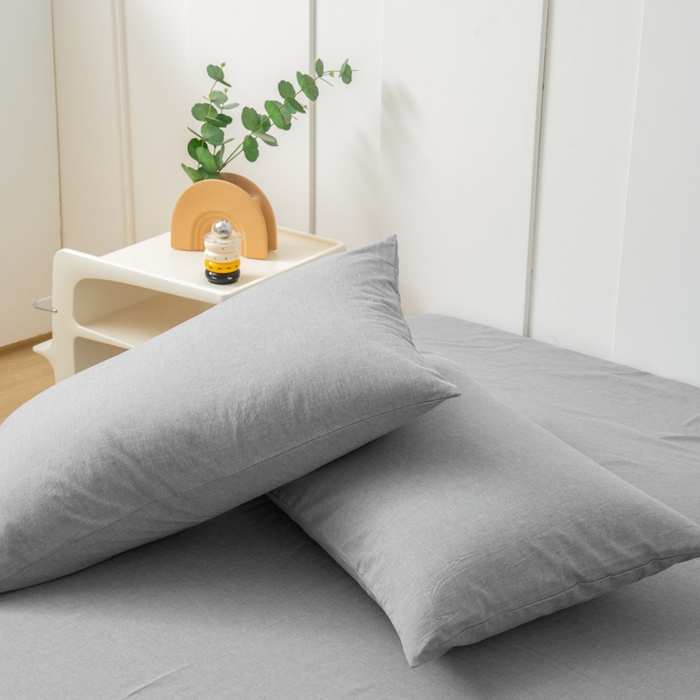 91家纺网 家纺一手货源 找家纺 （总）美梦莱 2024新款高支全棉色织水洗棉枕套（支持一件代发）