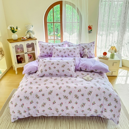 91家纺网 家纺一手货源 找家纺 （总）正莱欣 2025新品加厚生态棉磨毛四件套高克重植物羊绒床单款床笠款四件套大量现货（学生三件套）