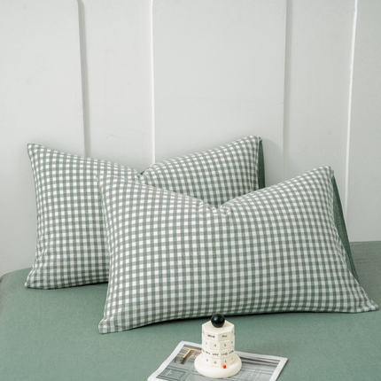 91家纺网 家纺一手货源 找家纺 （总）美梦莱 2024新款A类全棉色织水洗棉单品系列-单枕套