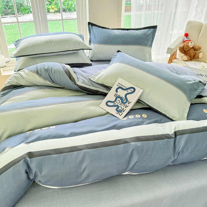 91家纺网 家纺一手货源 找家纺 正莱欣 2025新品加厚生态棉磨毛四件套高克重植物羊绒床单款床笠款四件套大量现货 经典魅力