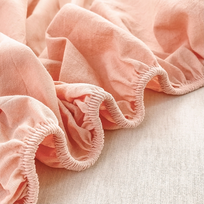 91家纺网 家纺一手货源 找家纺 （总）美梦莱 2023新款A类全棉色织水洗棉系列单品床笠（支持一件代发）