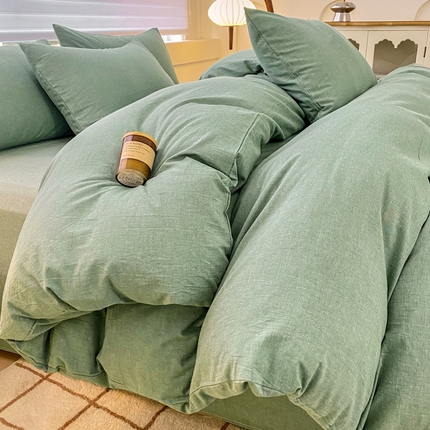 91家纺网 家纺一手货源 找家纺 （总）美梦莱 2024新款A类全棉色织水洗棉单被套（支持一件代发）