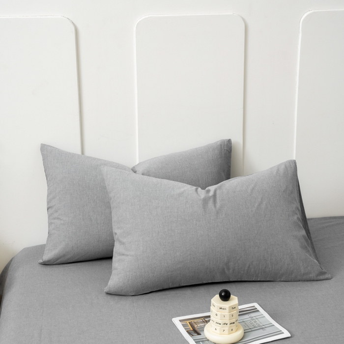 91家纺网 家纺一手货源 找家纺 （总）美梦莱 2024新款高支全棉色织水洗棉枕套（支持一件代发）