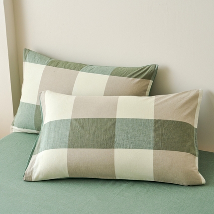 91家纺网 家纺一手货源 找家纺 （总）美梦莱 2024新款A类全棉色织水洗棉单品系列-单枕套