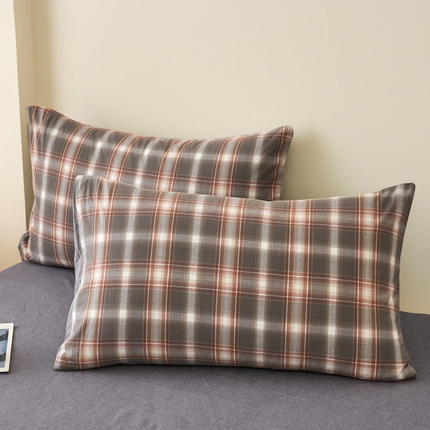 91家纺网 家纺一手货源 找家纺 （总）美梦莱 2024新款高支全棉色织水洗棉枕套（支持一件代发）