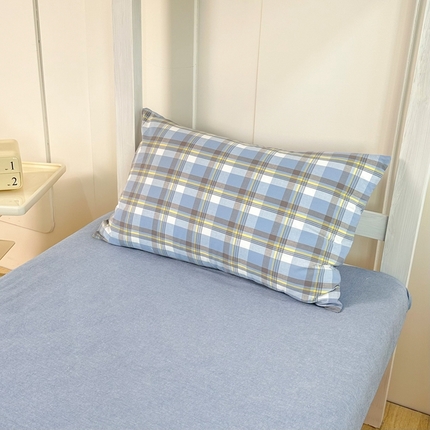 91家纺网 家纺一手货源 找家纺 （总）美梦莱 2024新款A类全棉无印风水洗棉宿舍单枕套