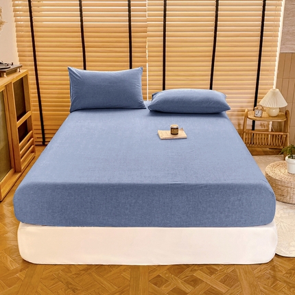 91家纺网 家纺一手货源 找家纺 （总）美梦莱 2024新款A类全棉色织水洗棉床笠 单品系列（支持一件代发）