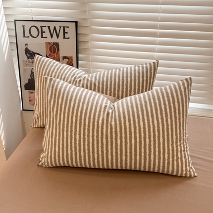 91家纺网 家纺一手货源 找家纺 （总）美梦莱 2024新款无印系列秋冬A类100%全棉加厚磨毛单枕套