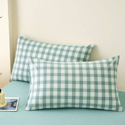 91家纺网 家纺一手货源 找家纺 （总）美梦莱 2024新款高支全棉色织水洗棉枕套（支持一件代发）