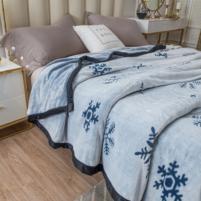 91家纺网 家纺一手货源 找家纺 （总）美梦莱 2022新款法莱绒羊羔绒剪花复合毛毯毯子盖毯（支持一件代发）