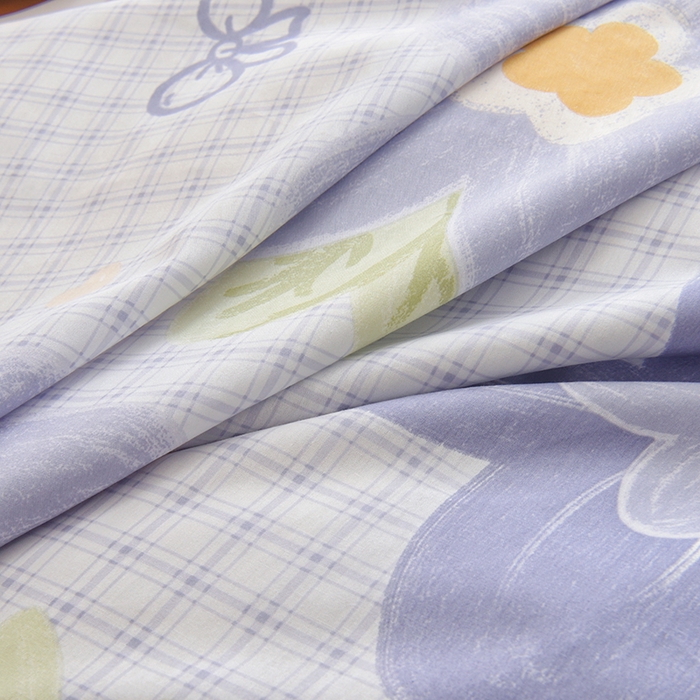 91家纺网 家纺一手货源 找家纺 12868 全棉单被套纯棉被套被罩 香颂花朵