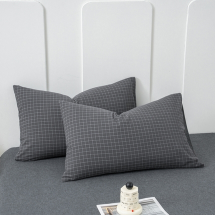 91家纺网 家纺一手货源 找家纺 （总）美梦莱 2024新款高支全棉色织水洗棉枕套（支持一件代发）