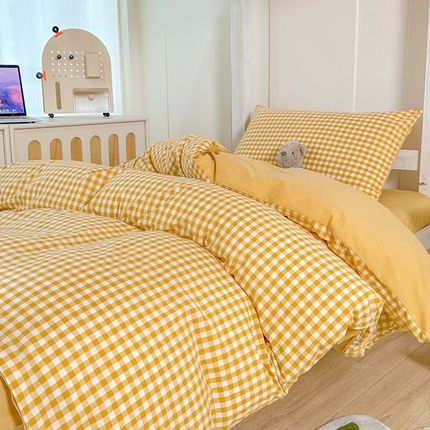 91家纺网 家纺一手货源 找家纺 （总）美梦莱 2024新款A类全棉无印风水洗棉宿舍单被套