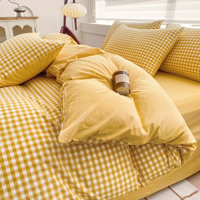 91家纺网 家纺一手货源 找家纺 （总）美梦莱 2024新款A类全棉色织水洗棉单被套（支持一件代发）