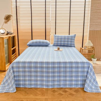 91家纺网 家纺一手货源 找家纺 （总）美梦莱 2024新款A类全棉色织水洗棉床单 单品系列（支持一件代发）