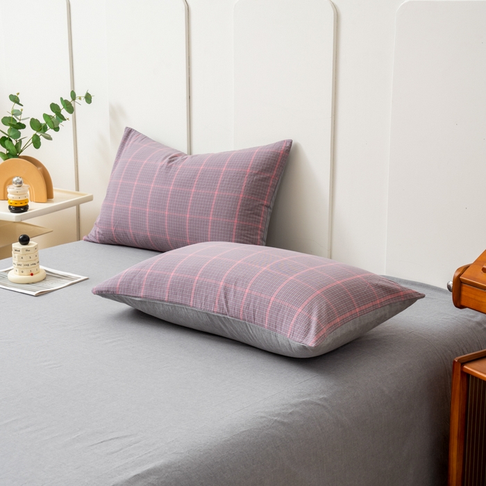 91家纺网 家纺一手货源 找家纺 （总）美梦莱 2024新款A类全棉色织水洗棉单品系列-单枕套