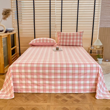 91家纺网 家纺一手货源 找家纺 （总）美梦莱 2024新款A类全棉色织水洗棉床单 单品系列（支持一件代发）