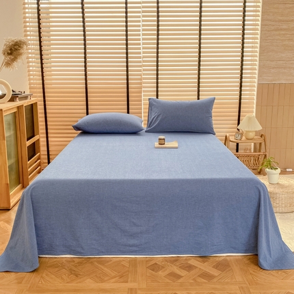 91家纺网 家纺一手货源 找家纺 （总）美梦莱 2024新款A类全棉色织水洗棉床单 单品系列（支持一件代发）