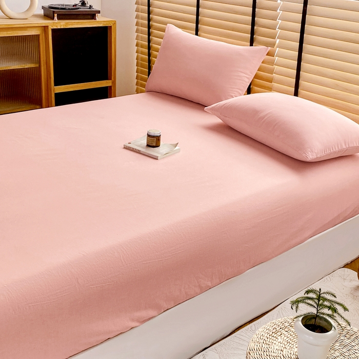 91家纺网 家纺一手货源 找家纺 （总）美梦莱 2024新款A类全棉色织水洗棉床笠 单品系列（支持一件代发）