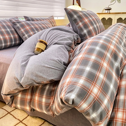 91家纺网 家纺一手货源 找家纺 （总）美梦莱 2024新款A类全棉色织水洗棉单被套（支持一件代发）