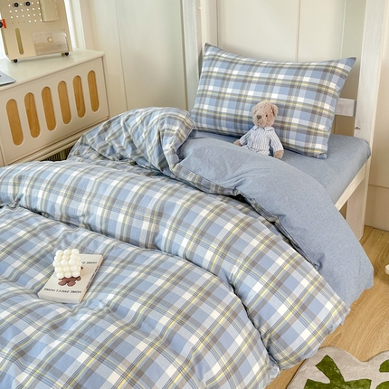 91家纺网 家纺一手货源 找家纺 （总）美梦莱 2024新款A类全棉无印风水洗棉宿舍单被套