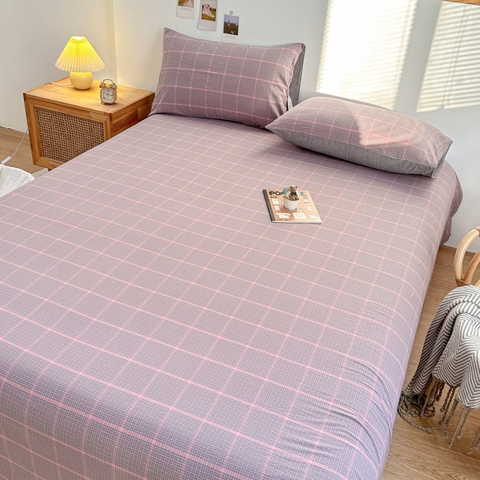 91家纺网 家纺一手货源 找家纺 （总）美梦莱 2023新款A类全棉色织水洗棉系列单品床单（支持一件代发）