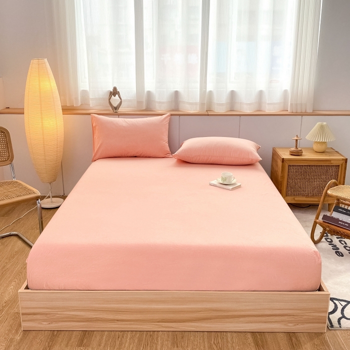 91家纺网 家纺一手货源 找家纺 （总）美梦莱 2023新款A类全棉色织水洗棉系列单品床笠（支持一件代发）