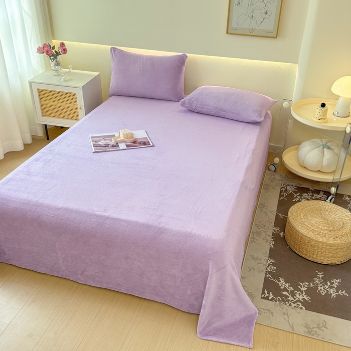 91家纺网 家纺一手货源 找家纺 （总）美梦莱 2024新款保暖高克重牛奶绒床品单品系列-单床单（支持一件代发）