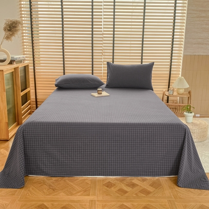 91家纺网 家纺一手货源 找家纺 （总）美梦莱 2024新款A类全棉色织水洗棉床单 单品系列（支持一件代发）