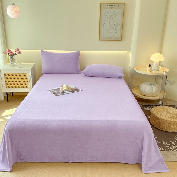 91家纺网 家纺一手货源 找家纺 （总）美梦莱 2024新款保暖高克重牛奶绒床品单品系列-单床单（支持一件代发）