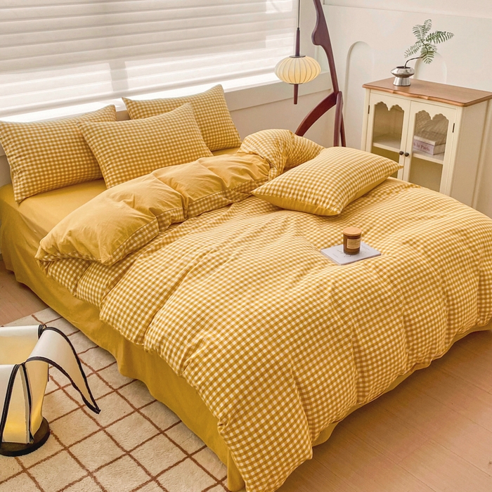 91家纺网 家纺一手货源 找家纺 （总）美梦莱 2024新款A类全棉色织水洗棉单被套（支持一件代发）