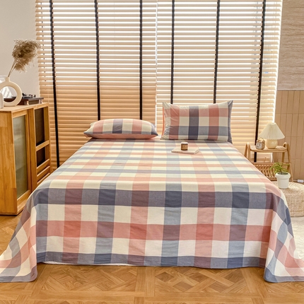 91家纺网 家纺一手货源 找家纺 （总）美梦莱 2024新款A类全棉色织水洗棉床单 单品系列（支持一件代发）