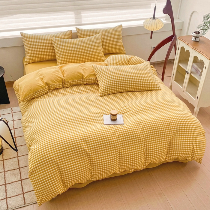 91家纺网 家纺一手货源 找家纺 （总）美梦莱 2024新款A类全棉色织水洗棉单被套（支持一件代发）