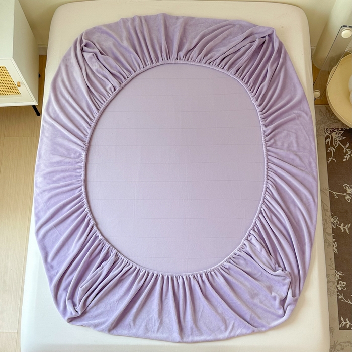 91家纺网 家纺一手货源 找家纺 （总）美梦莱 2024新款保暖高克重牛奶绒床品单品系列-单床笠（支持一件代发）